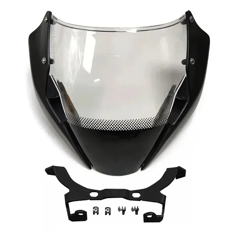 Naked Bike Windshield Smoke Deflector With Bracket Mounting Screws Parts For DUCATI Monster 797 821 1200S 2014 2015 2016