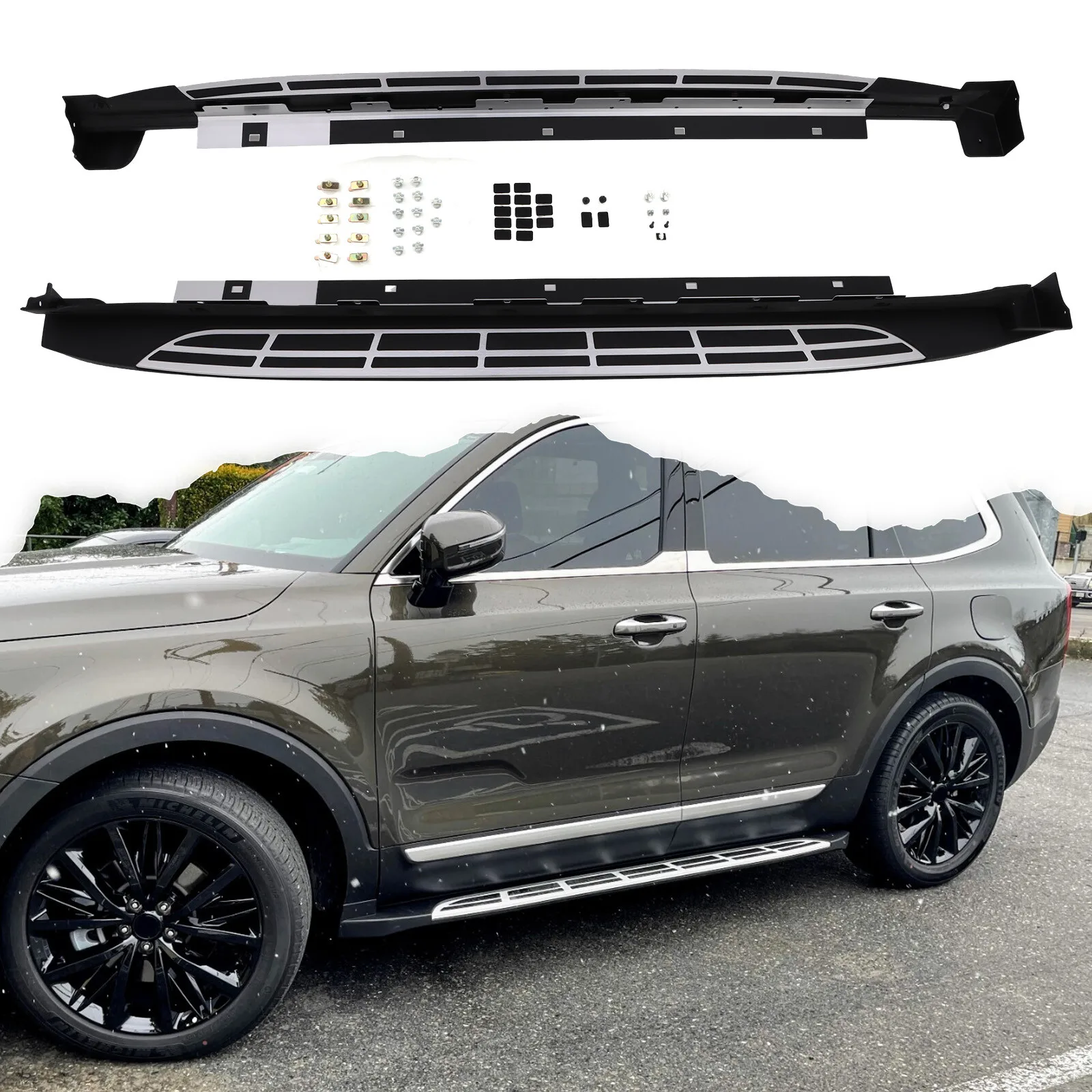 

Running Boards for 2021-2025 KIA Sorento and Sorento Hybrid Side Steps Nerf Bars