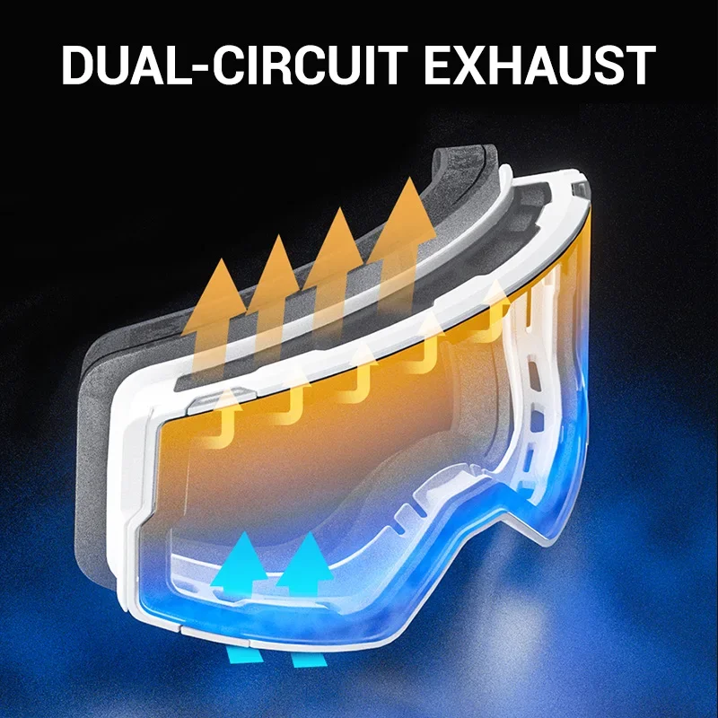 Kapvoe نظارات التزلج على الجليد الرجال النساء المغناطيسي نظارات الثلوج OTG مكافحة الضباب UV400 حماية تصميم جديد نظارات الشتاء يندبروف