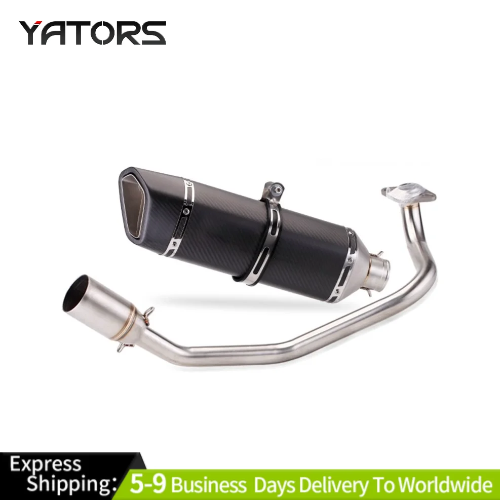 

Slip On Exhaust Muffler Tips Header Front Link Pipe For Honda ADV150 2019-2021 Exhaust Systems Exhausts Pipes