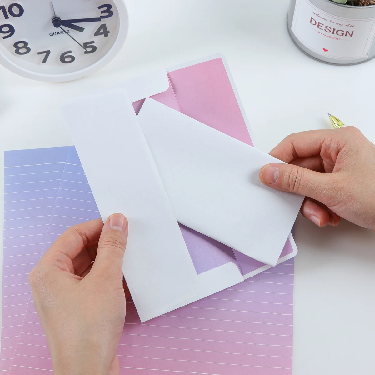 

24 Pcs Envelope Stationery Set Letter Writing Kit Cute Envelopes Paper Small and Fresh Office Colorful