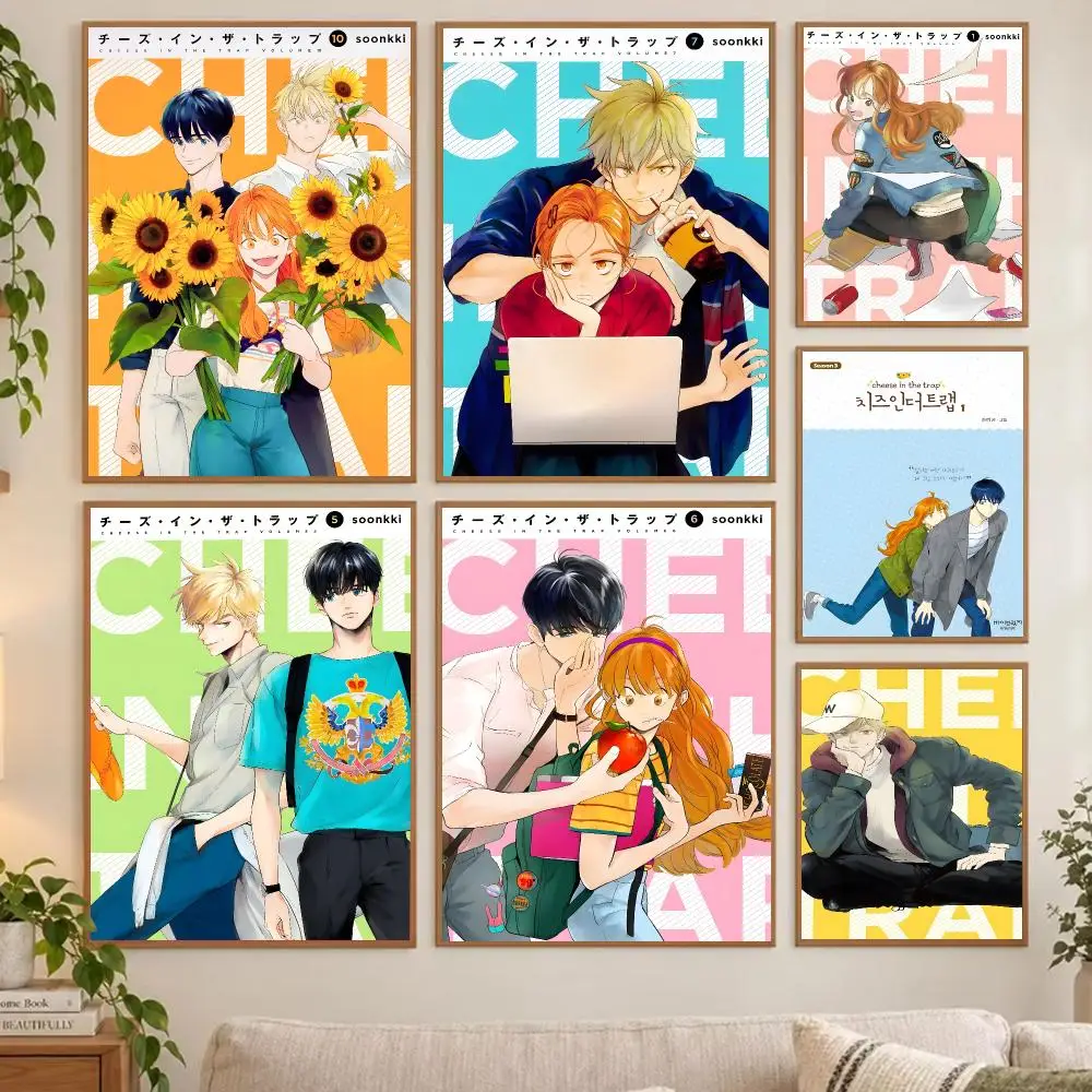 Subtle Intriguing Comic C-Cheese In The Trap Poster Unframed Wall Art Mural Print, Decorative Piece Home Accent