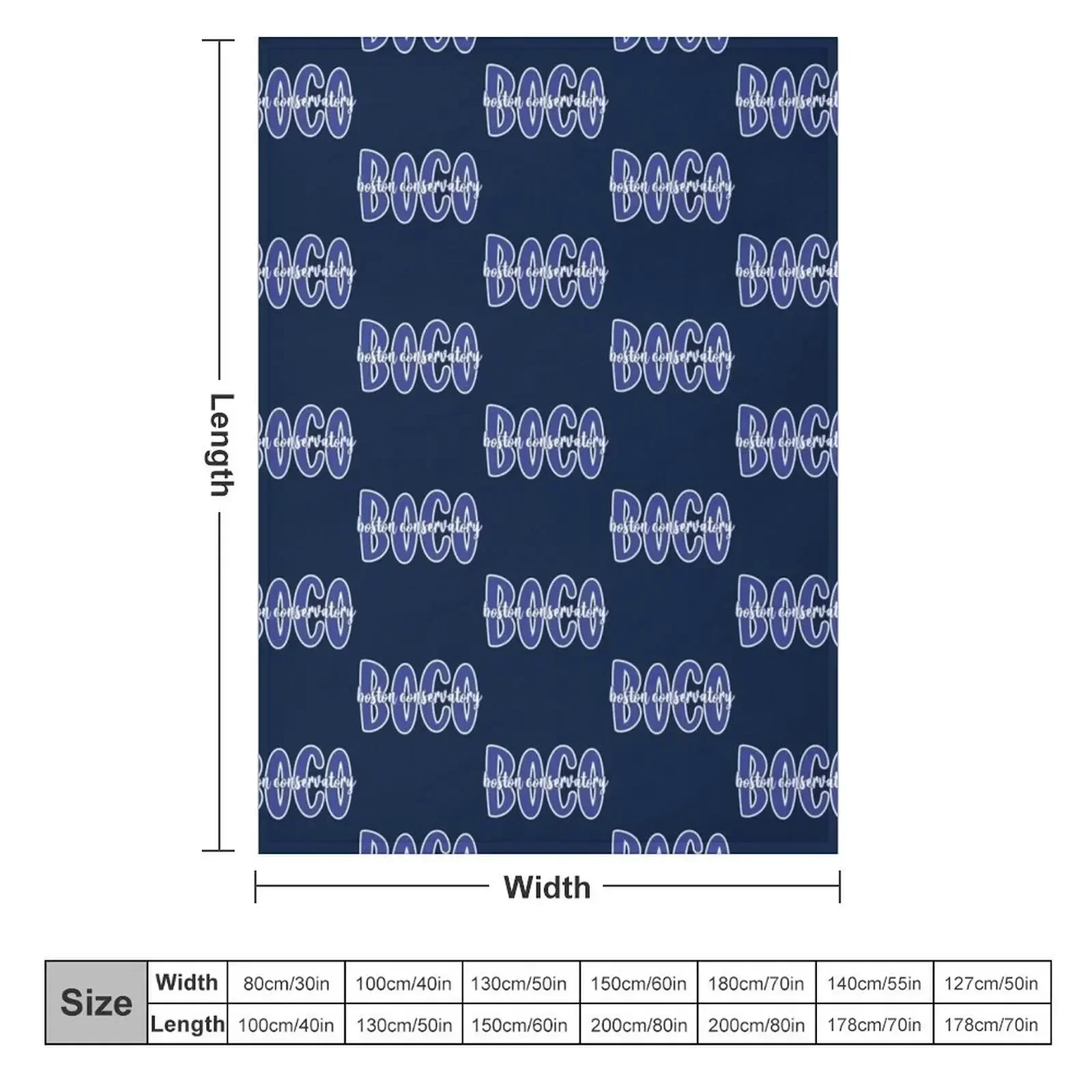 BOCO - Boston Conservatory Throw Blanket Custom Bed Fashionable Luxury Thicken Luxury Throw Blankets
