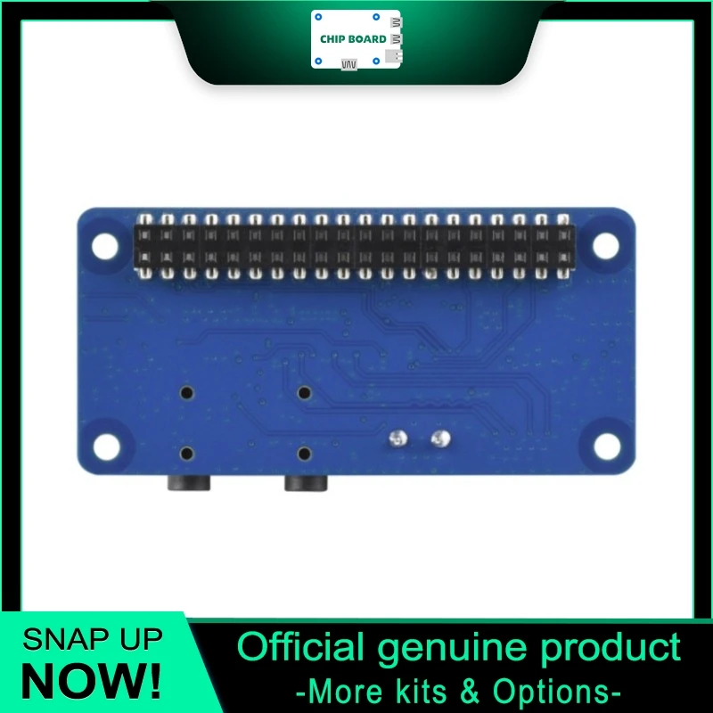 Waveshare DA7212 I2S Audio Board, Stereo Codec, Dual Microphone, Raspberry Pi Audio Expansion Module