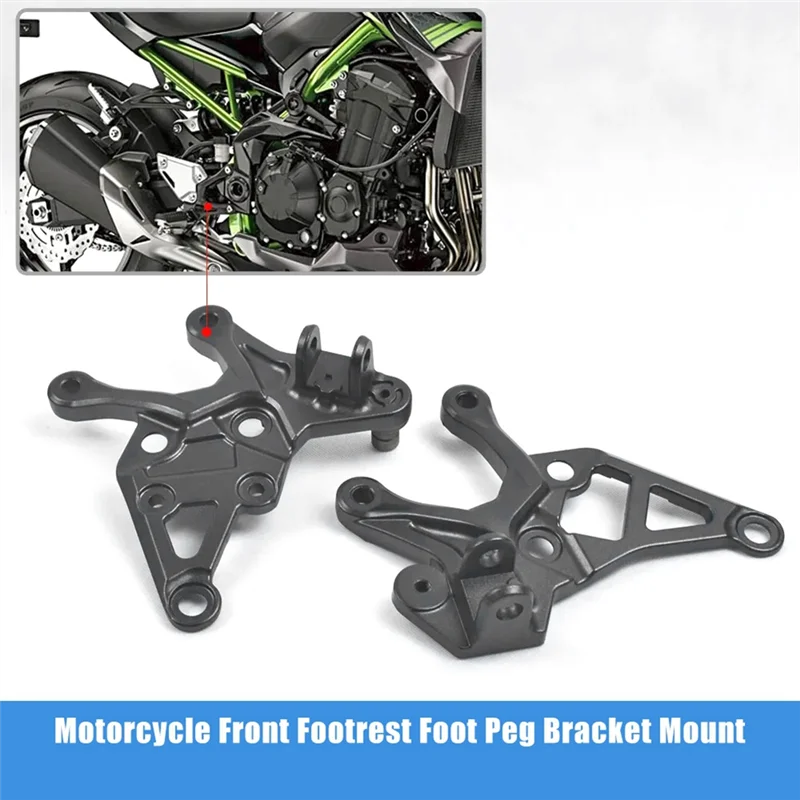 A44F-For Kawasaki Z900 2017-2021 Motorcycle Front Footrest Foot Peg Bracket Mount