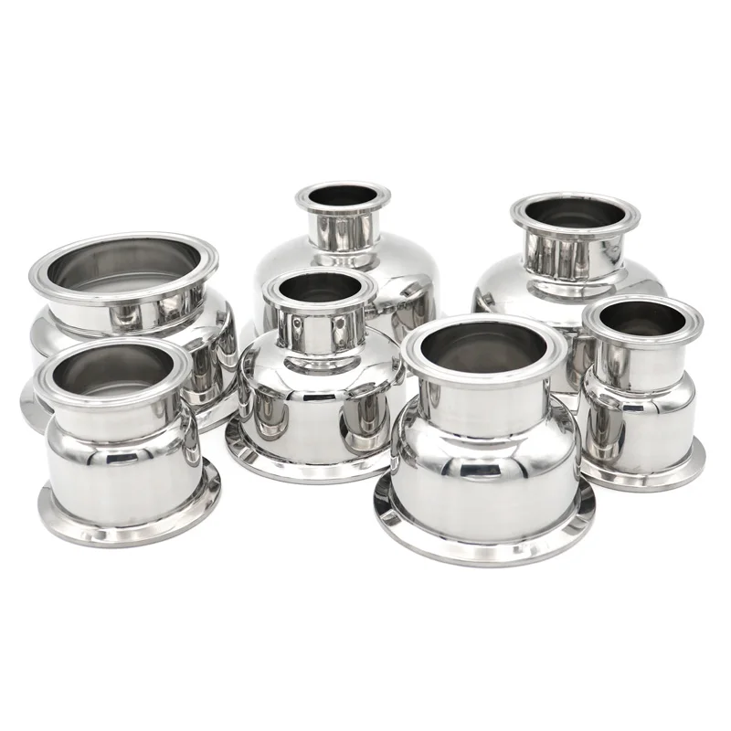 

Tri Clamp Bowl Reducer Hemispherical SS304 Stainless Steel Sanitary 1.5"2"2.5"3"4" Homebrew Pipe Fitting 50.5/64/77.5/91/119mm