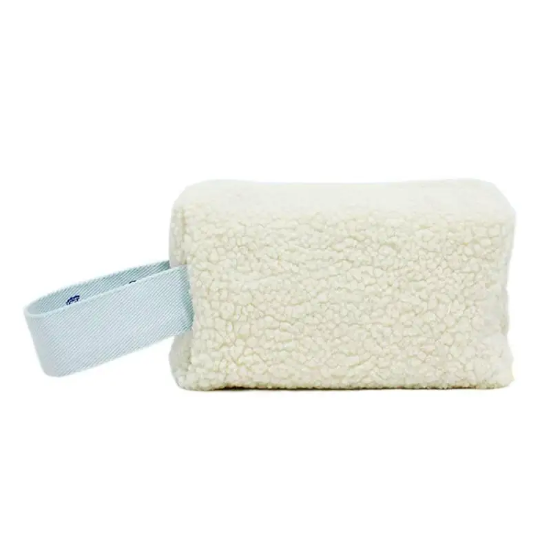 Care Bears Wrist Bag Cartoon Carebears Lamb Wool Embroidered Coin Purse Phone Bag Makeup Bag Large Capacity Handbag Girl Gifts