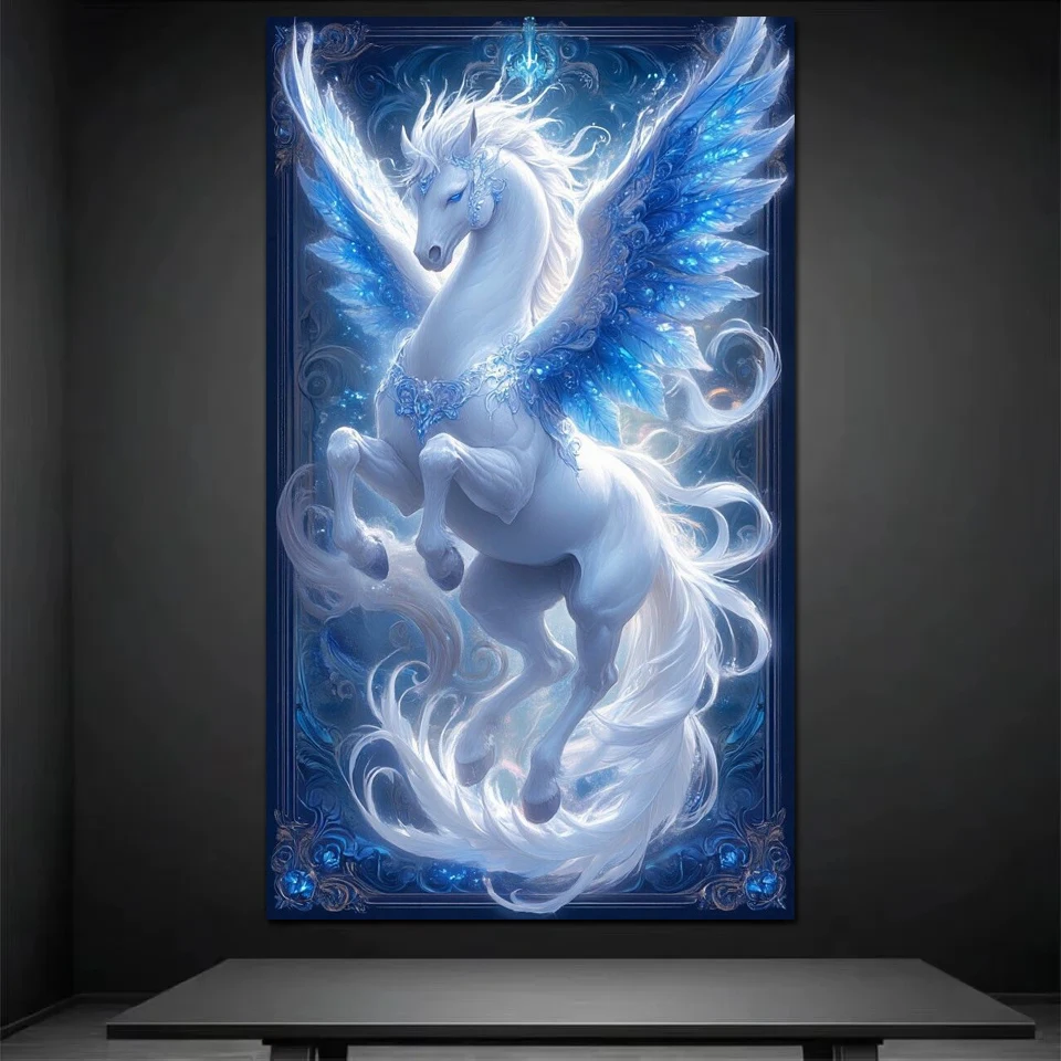 2026 Diamond Painting Art Large Size Horse With Wings Pictures Full Diamond Mosaic Embroidery Cross Stitch Kits Home Decoration