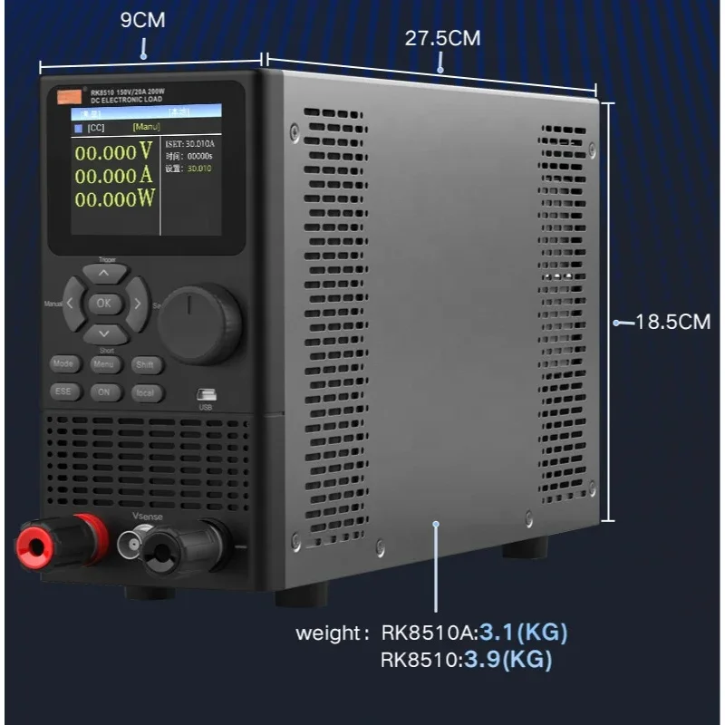 REK 400w RK8510 DC Electronic Load with 232 and 485 Can Meet the Different Needs of Multiple Countries Factory Direct Sales