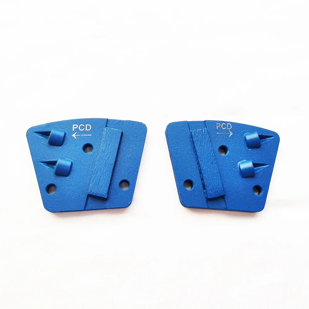 1 PCS Trapezoid PCD Right and Left Diamond Grinding Disc Wheel Sintered Segment M6 hole Abrasive For Epoxy Concrete Floor
