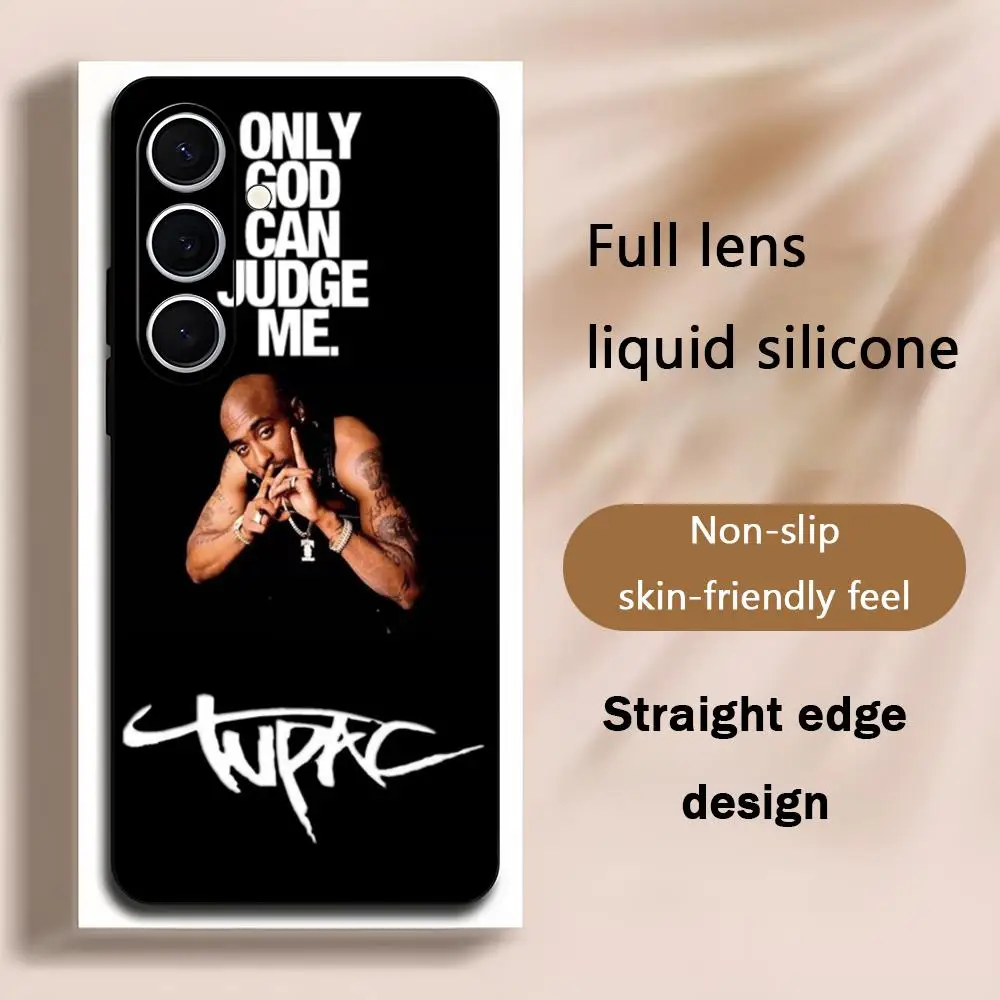 T-upac S-Shakur 2-pac Phone Case For Samsung Galaxy S25 S24 S23 S22 S21 S20 Plus Ultra Note20 Soft Black