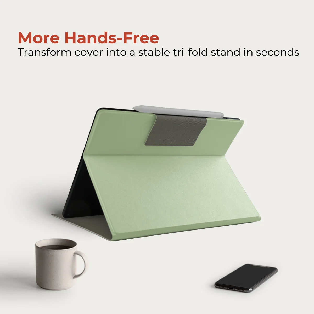 twosheep Hülle für Kindle Scribe 11" Scribe Colorsoft Scribe ohne Frontlicht, magnetische Standabdeckung, Smart Wake Sleep Shell – Detail 4