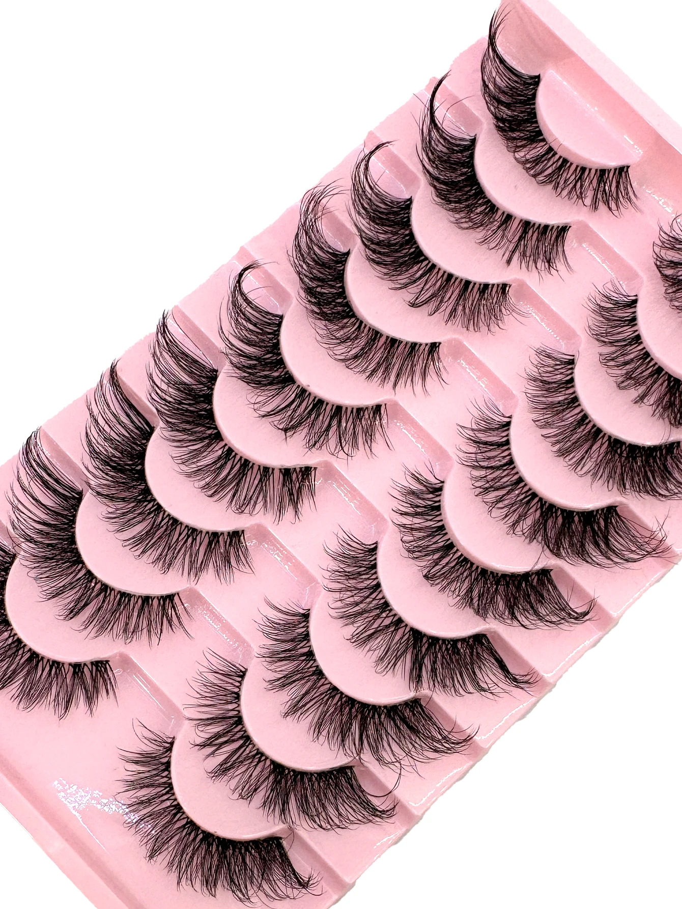 3D eyelashes, 9 pairs, artificial mink eyelashes, fluffy eyelashes, naturally soft and crossed, heavy makeup extension, gift,