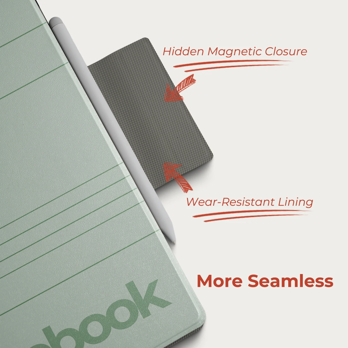 Twosheep Classic Notebook Magnetic Case suit for Boox Go10.3 GenII Lumi Go 10.3 NoteX3pro T10C 10.3 Inch Auto Sleep Slim Cover 4
