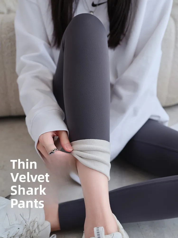 

Теплые флисовые леггинсы для йоги с высокой талией, моделирующие фигуру, с эффектом подтяжки ягодиц, длинные брюки для женщин