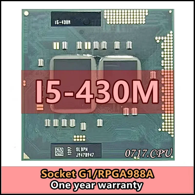 معالج معالج رباعي النواة ثنائي النواة ، I5 430 متر ، SLBPN ، 2.2 جيجاهرتز ، 3 واط ، 35 واط مقبس ، G1 ، RPGA988A