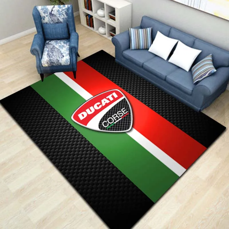 2026 New Multi Size Motorcycle D-DUCATIs Printed Carpet Home Living Room Bedroom Decoration Anti Slip Office Hotel Carpet Gift