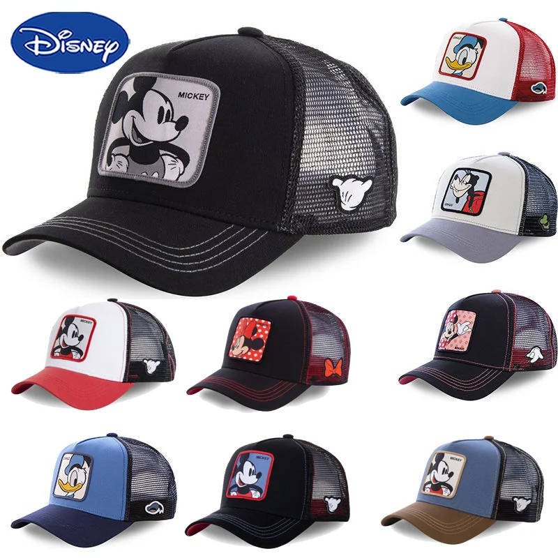 

Cartoon Mickey Minnie Cotton Baseball Cap Cartoon Man Woman Fashion Embroidery Hat Outdoor Sunscreen Mesh Hats Baseball Cap Gift