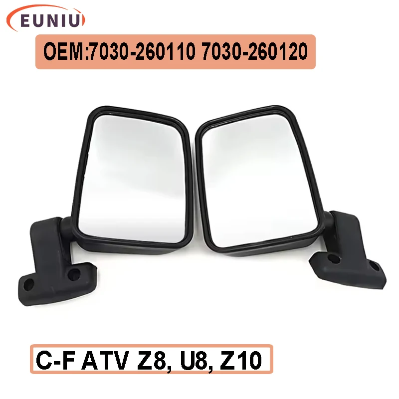 Left And Right Rear Mirror Suit For HISUN 500 UTV CF800 Z8 Spare Parts 7030-260110 7030-260120 2PCS 1 pairs QUAD GO KART