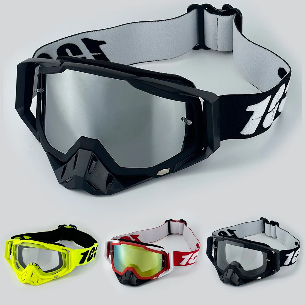 

100 Off-road Goggles Motocross Glasses Motorcycle Sunglasses Man MTB ATV Mask Windproof Protection Skiing Cycling Racing Goggles