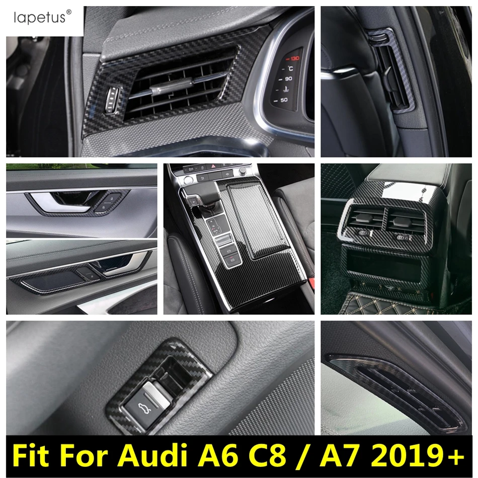 

Car AC Air Conditioning Outlet / Gear Shift Water Cup Panel / Handle Bowl Cover Trim Accessories For Audi A6 C8 / A7 2019 - 2023