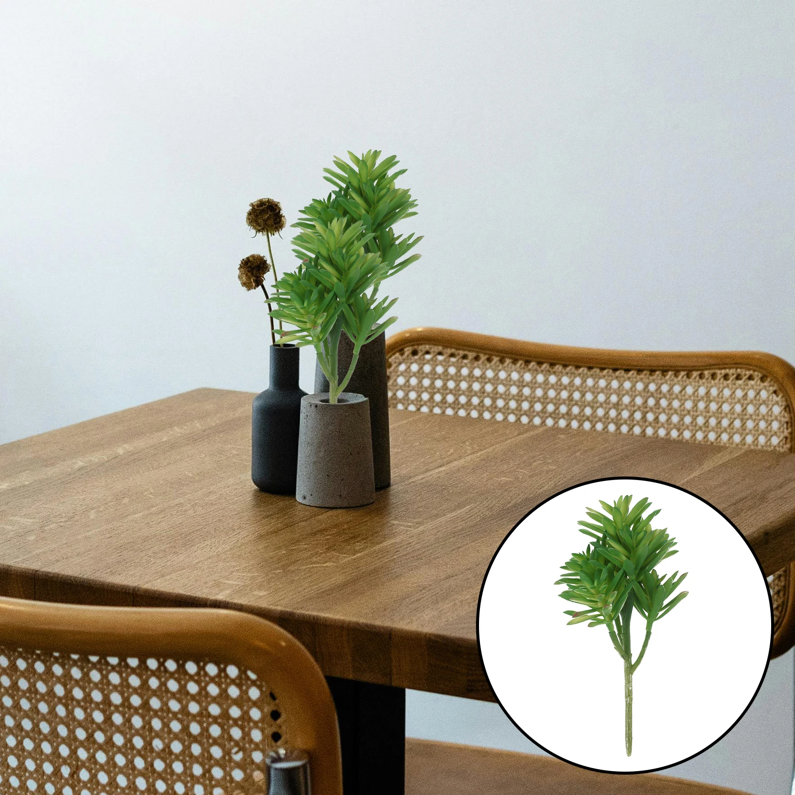 

Artificial Succulent Faux Plastic Plant Decoration for Home Office Desktop Vivid Fake Succulent Plant Ornament