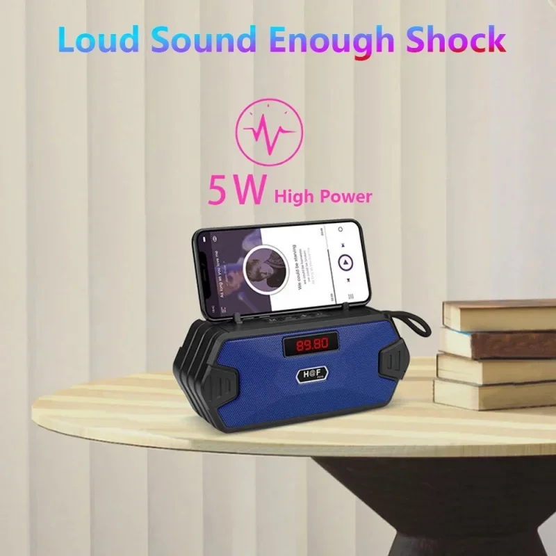 

USB Wireless Handheld Small Speaker Portable Bluetooth Speakers with FM Radio Aux TF Outdoor Super Speakers Bluetooth Audio