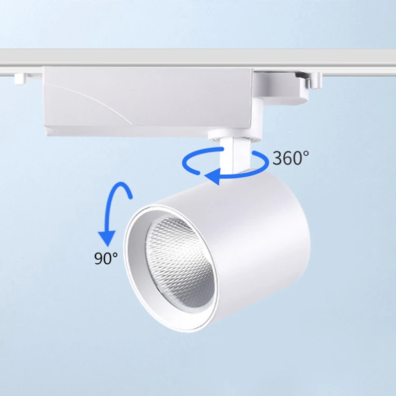 Hoge Kwaliteit Led Track Spot Licht 30W 35W 40W Commerciële Baan Verlichting Kleding Winkel Spotlight 2 Draad 3 Fase 4 Draad Rail Lamp