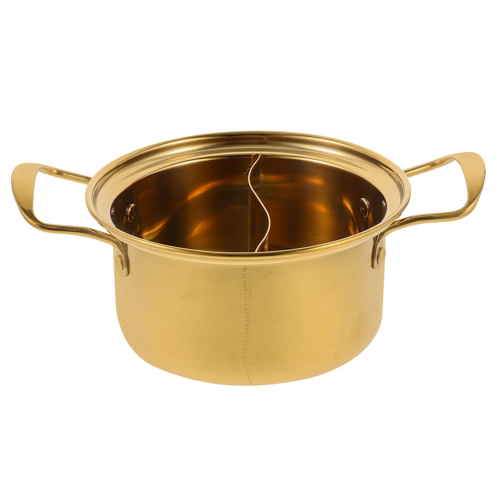 

1pc Golden Stainless Steel Soup Stainless Steel Soup Pot Kitchen Cooking Stock Pot Reusable Non Rust For Stove Top 201