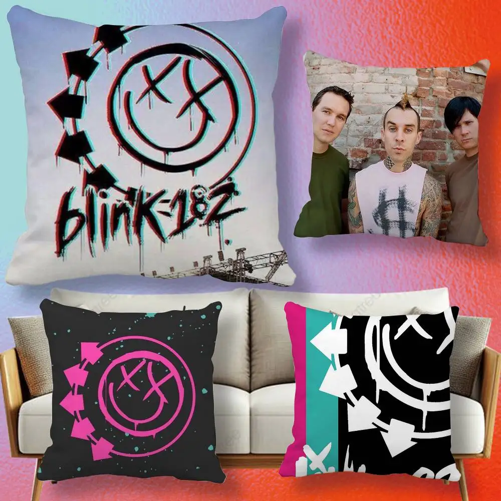 Punk B-Blink-182 Band  Pillow cover gift High definition digital printing,Surprise vivid pattern Household.