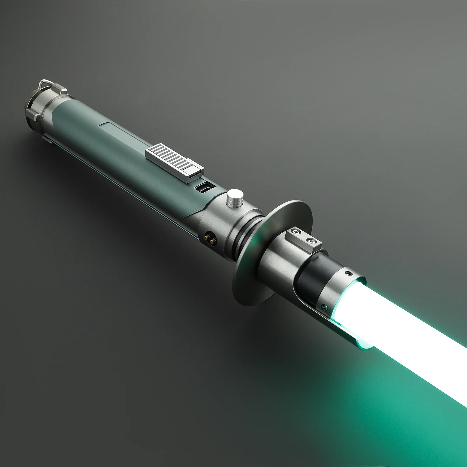 DamienSaber Kanan Jarrus Lightsaber Force FX Heavy Dueling Light Saber Sensitive Smooth Swing Metal Handle with 16 Sound Fonts