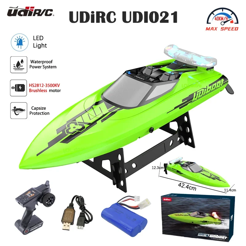 Udirc Udi020 Udi021 Rc Boat 2.4g Remote Control 25km/H High Speed Waterproof Protection Pvc Electric Rc Boat Toy Gift For Boy