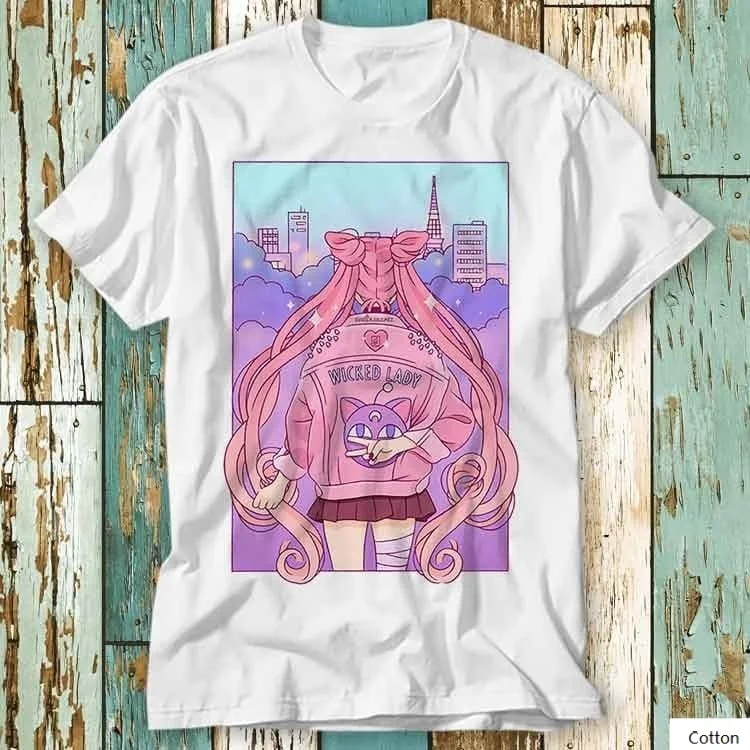 

High Quality Cotton T with Anime Girl Design Ideal for Individuals Who Want To Stand Out with A Lovely Anime - Themed Print