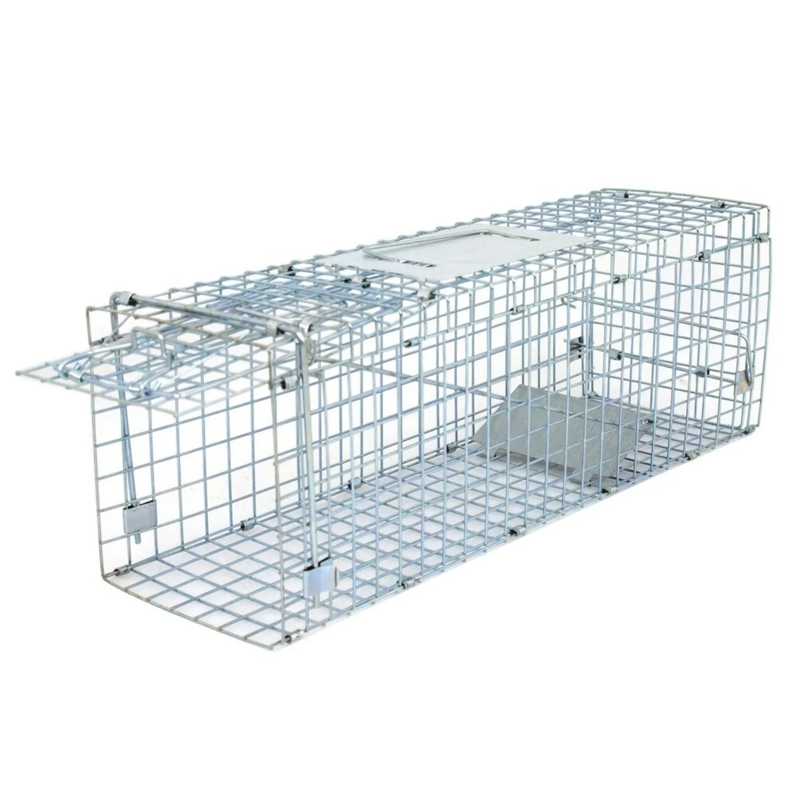 Armadilha para animais vivos, gaiola extra grande para roedores, jardim, coelho, guaxinim, gato, 24 "x 8" x 7,5 ", estados unidos