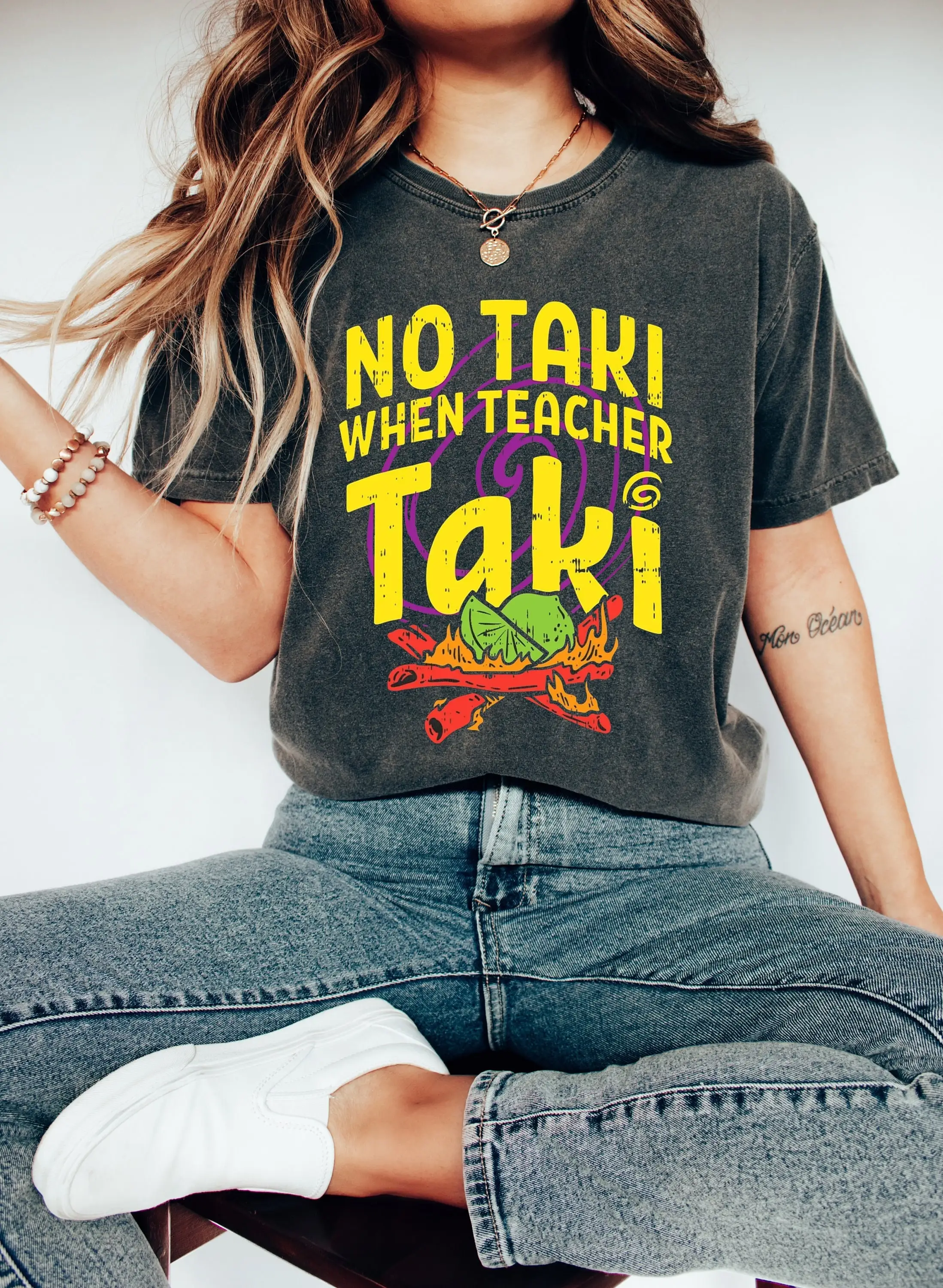 No Taki When Teacher Funny T Shirt Appreciation Love For First Grade Outfit