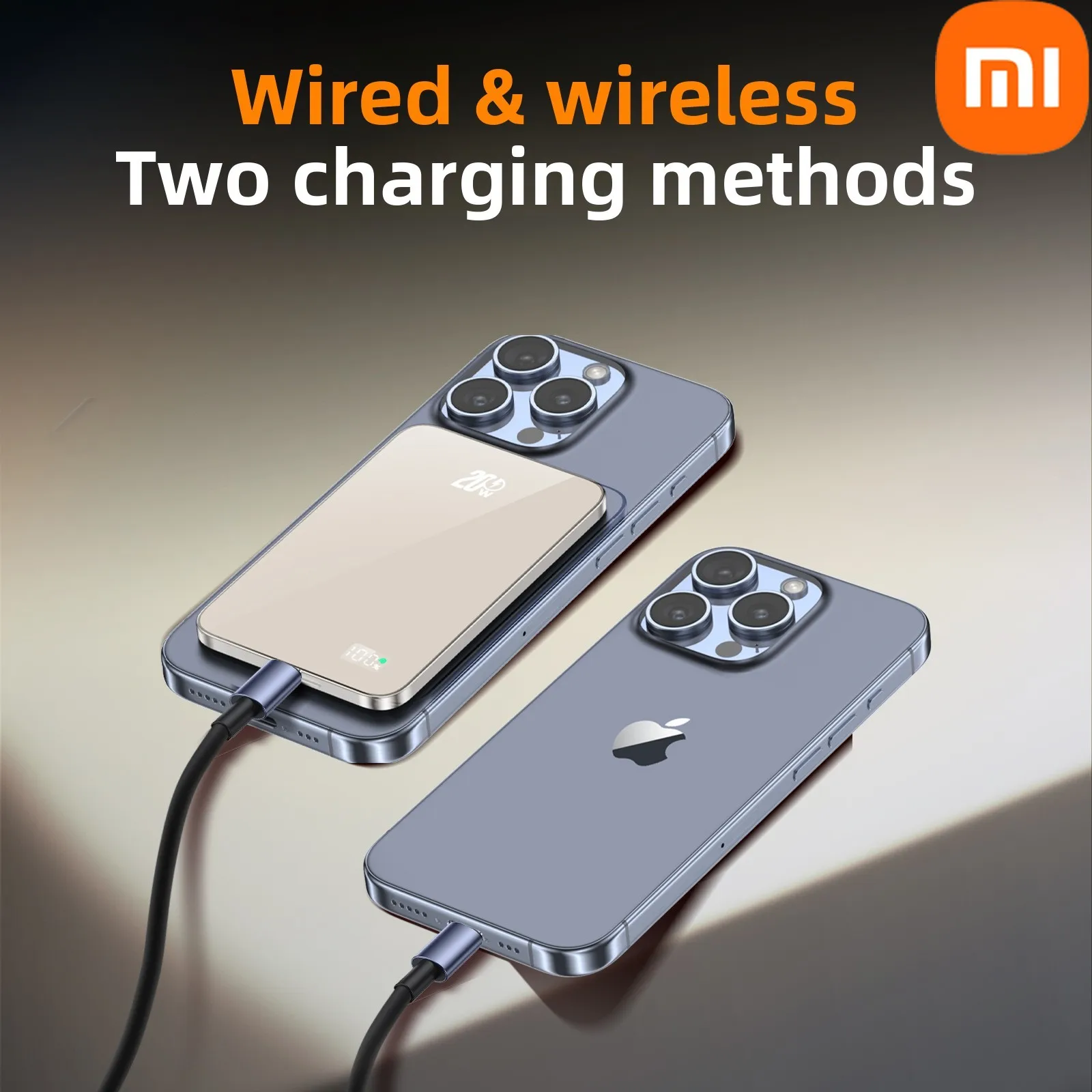   Certificação CCC 10000mAh Banco de potência de carregamento rápido magnético ultrafino portátil para telefones e relógios iPhone/Huawei/Xiaomi