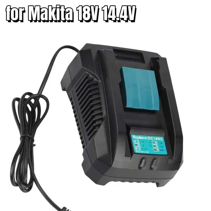 DC18RC 14.4V 18V Li-Ion Battery Charger Real 3ACharging Current for Makita Bl1830 Bl1430 Bl1860 Dc18Ra Power Tool Battery