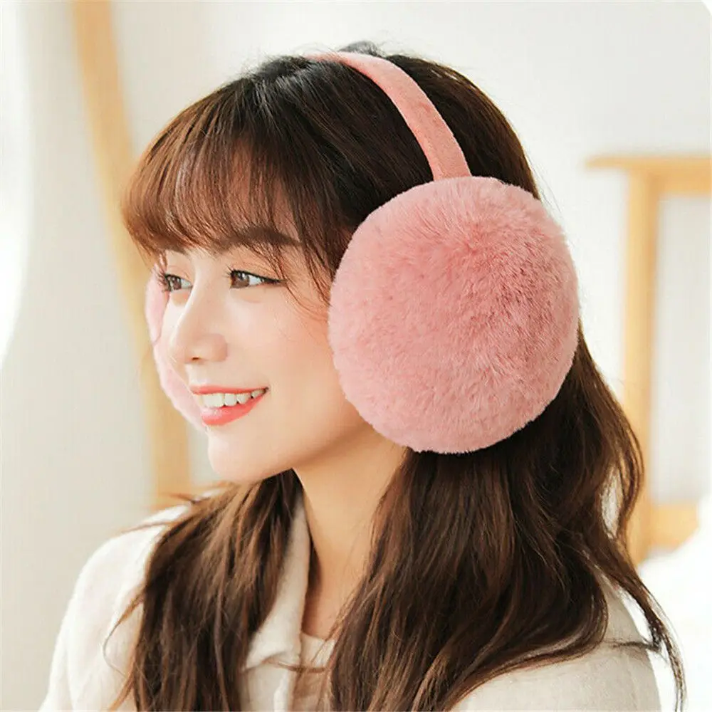 Winter Warm Ear Muffs Fluffy Cozy Plush Thicken Warm Earmuffs Outdoor Casual Soft Ear Protection Ear Muffs Men Women Earflaps