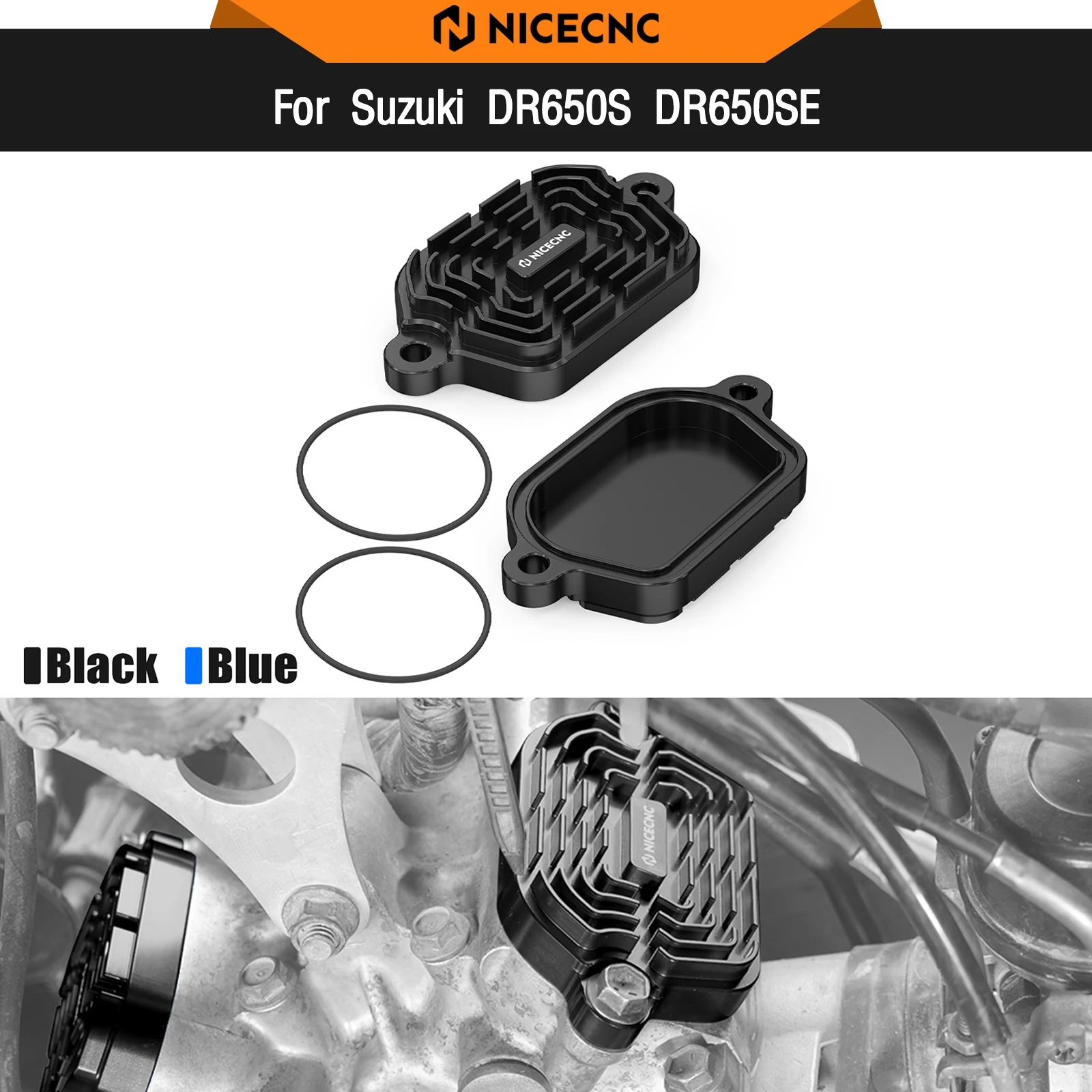 

For Suzuki DR650S DR650SE DR650S/SE 1996-2024 Finned Valve Covers DR 650 S DR 650 SE DR650 S DR650 SE DR 650 S SE