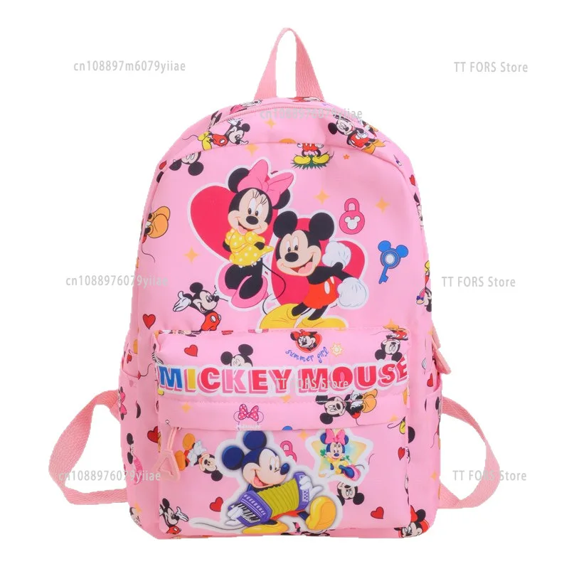 

Cute Cartoon Mickey Mouse Minnie Children's Backpack Boys and Girls Kindergarten School Bag Children's Christmas Birthday Gift