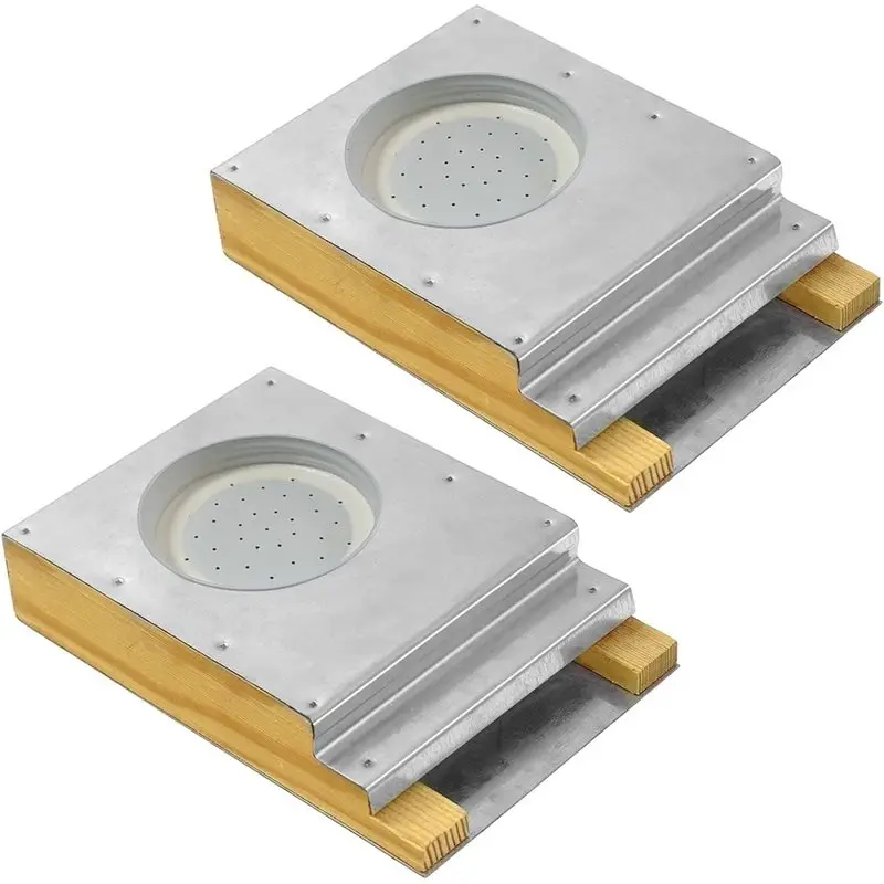 AB41-External Honey Feeder 2Pcs, Bee Food& Water Dispensing System For Syrup Use Equipment