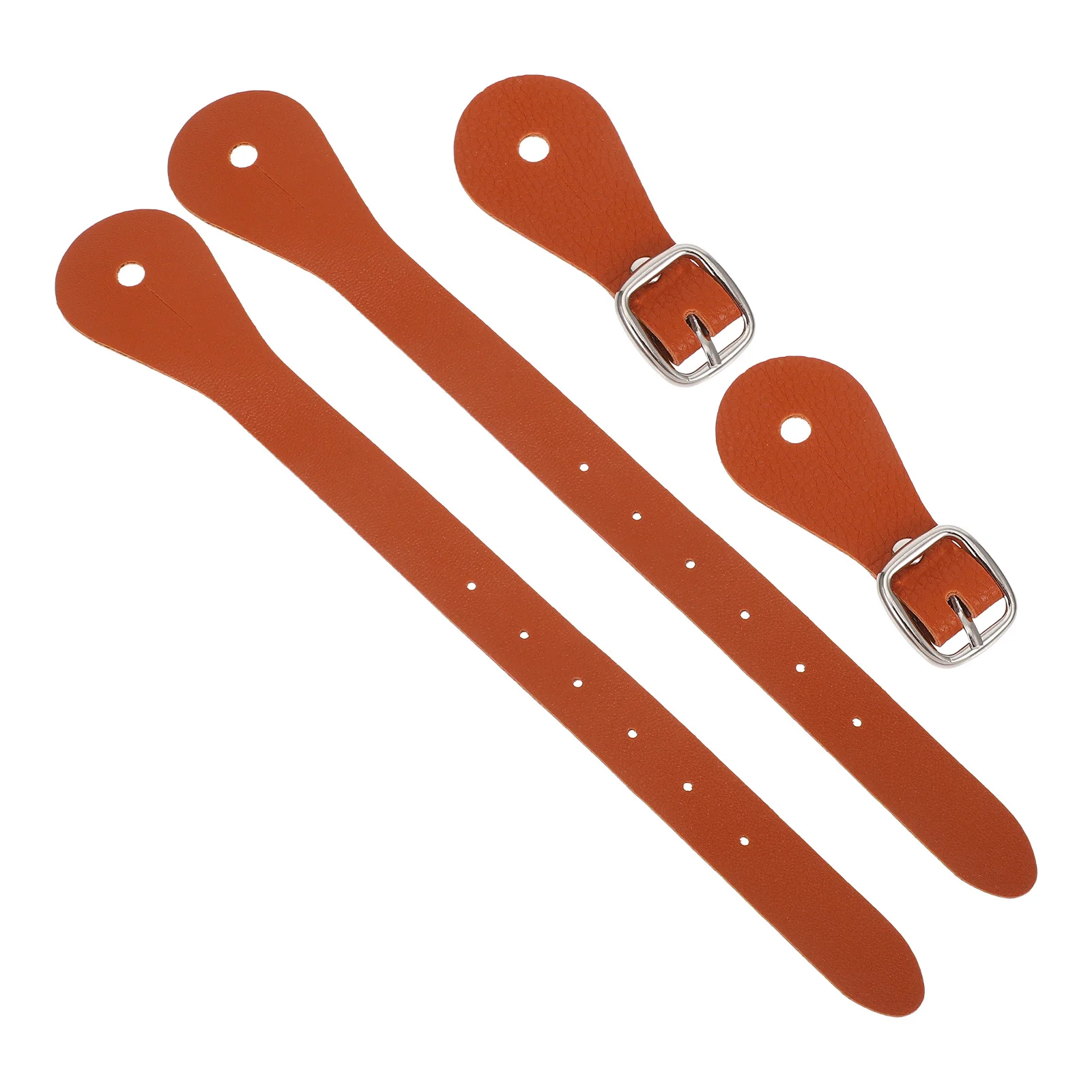 

1 Pair Adjustable Spur Straps Fake Western Belt For Men Women Durable Equestrian Gear Riding Accessories