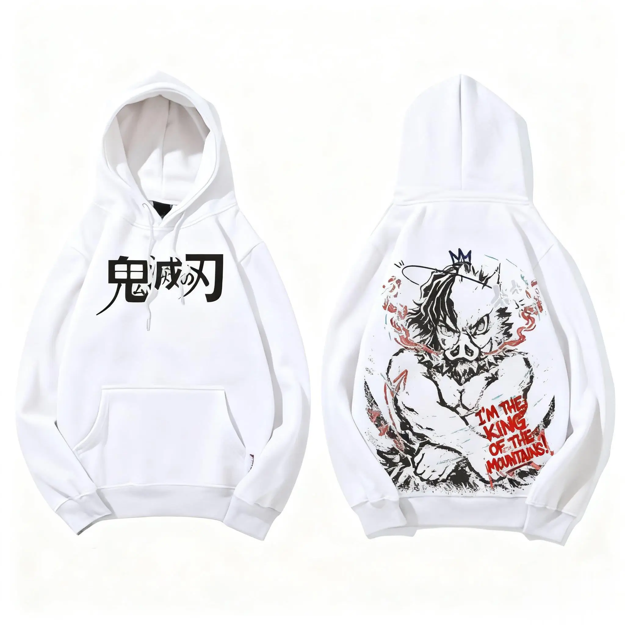 デーモンスレイヤー善逸阿賀津マフラー男性女性アニメコスプレスウェットシャツ秋冬カジュアルプルオーバー綿ストリートトップス Y2k