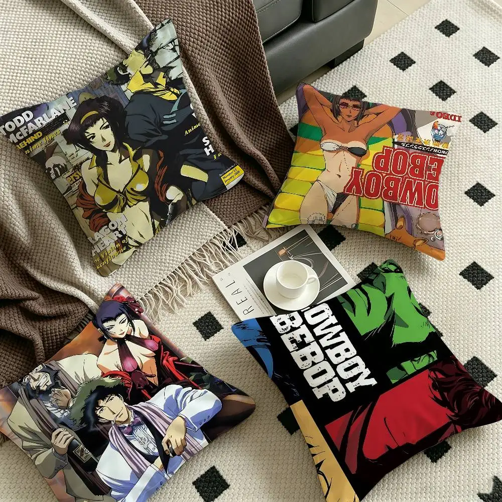 C-CowboyS B-BebopS Anime Personalized picture text home decorative pillows Household Gifts 45x45cm