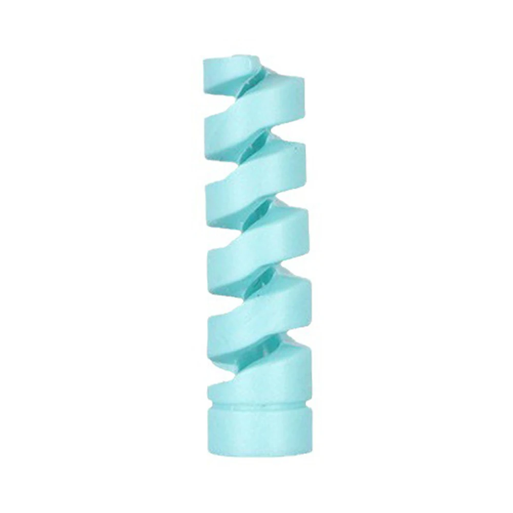 Protetor de cabo de silicone espiral flexível, protetor de cabo de carregador usb espiral, prolonga as linhas de dados da vida, economizador de cabo de fio