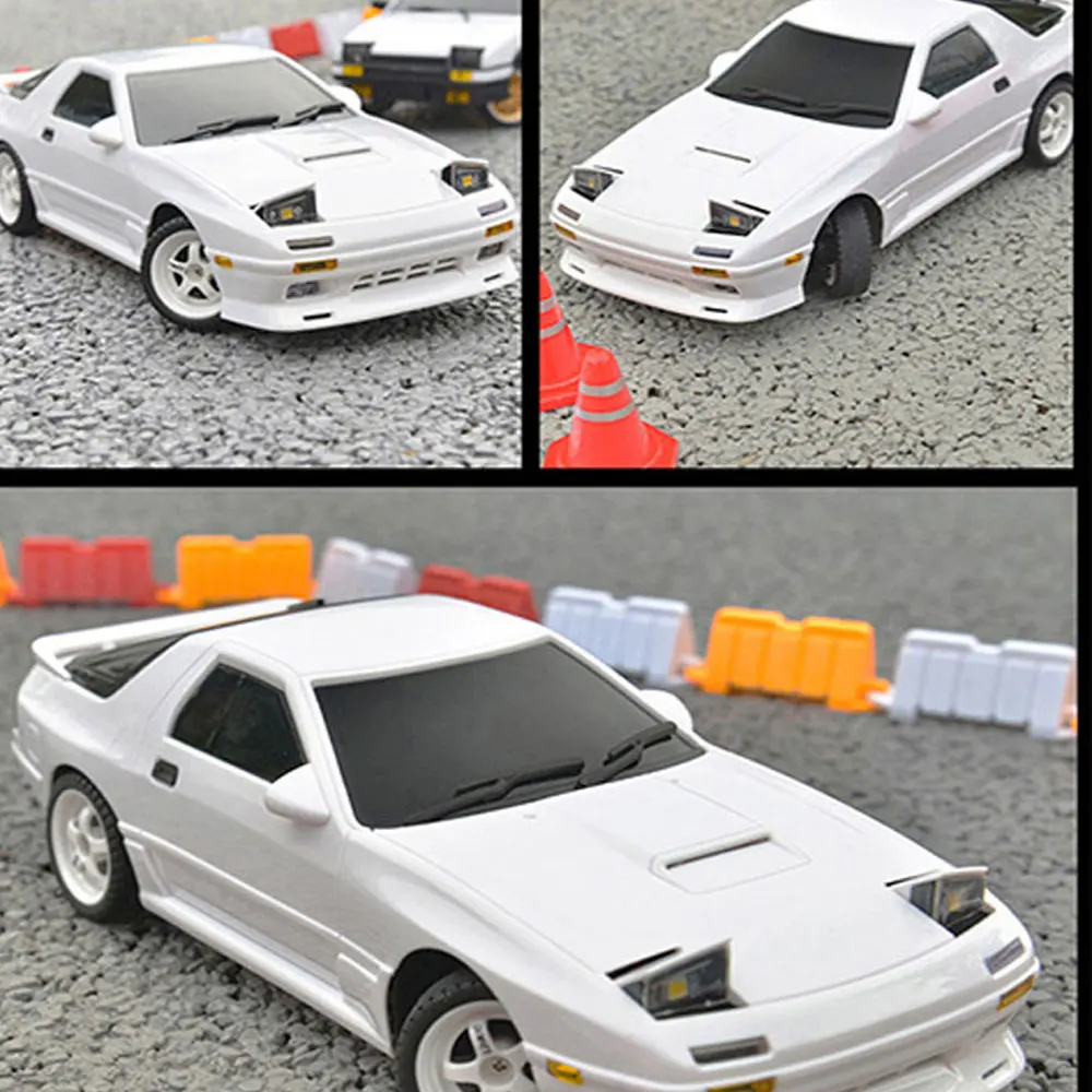 LDRC 1802 1:18 RX7-FC 2.4G Drift Remote Control Car with Gyroscope Metal Drive Shaft Suitable for Adults/Teenagers/Drift Toys