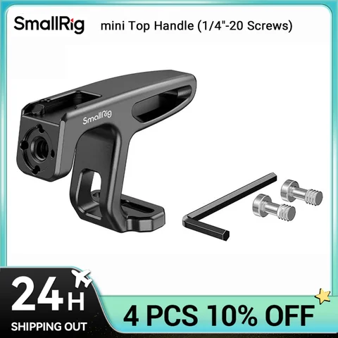 Smallrig mini alça superior para câmeras vlogging leves para sony para gaiola de câmera canon com 1/4 "-20 parafusos htn2756