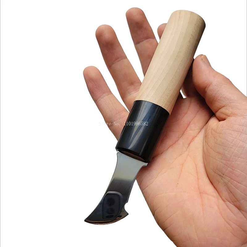 1mm/1.5mm/2mm/2.5mm Wooden Handle Shallow Groove Leather Edge Scriber DIY Handwork Leather Goods Border Drawing Auxiliary Tool