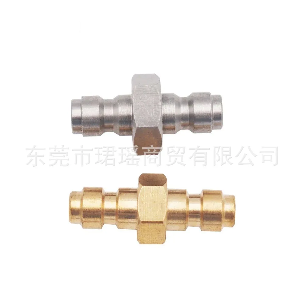 

10Pcs Quick Connect Male 8mm Stainless Steel or Copper Double Male Quick Connect Accessories