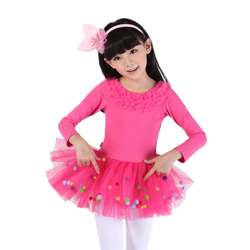 

Ballet Dress Girls Dance Long Sleeved Ballet Dress Girls Training Skirt Dance Costumes contemporary dance costume